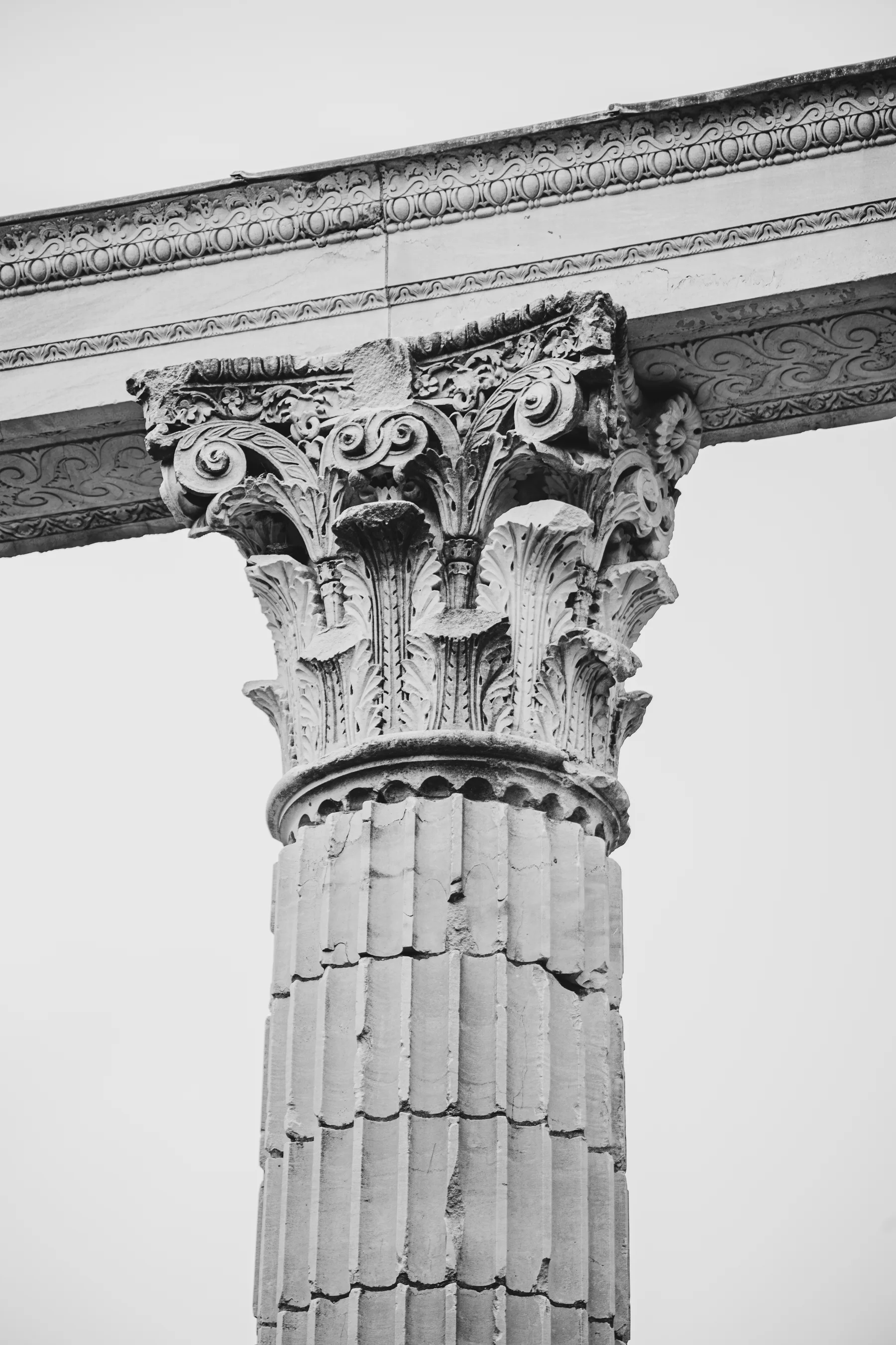 Benjamin Edward Birch Architectural Photography Toronto Ontario Canada Guild Park Scarborough Greek Column Architecture Black and White